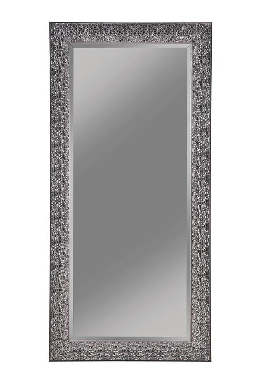 Transitional Black Mosaic Rectangular Mirror Coaster Z2 Premium