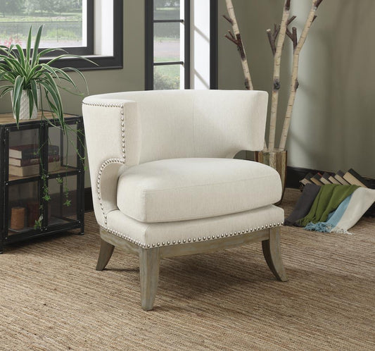 G902559  Contemporary White Accent Chair Coaster Z2 Premium