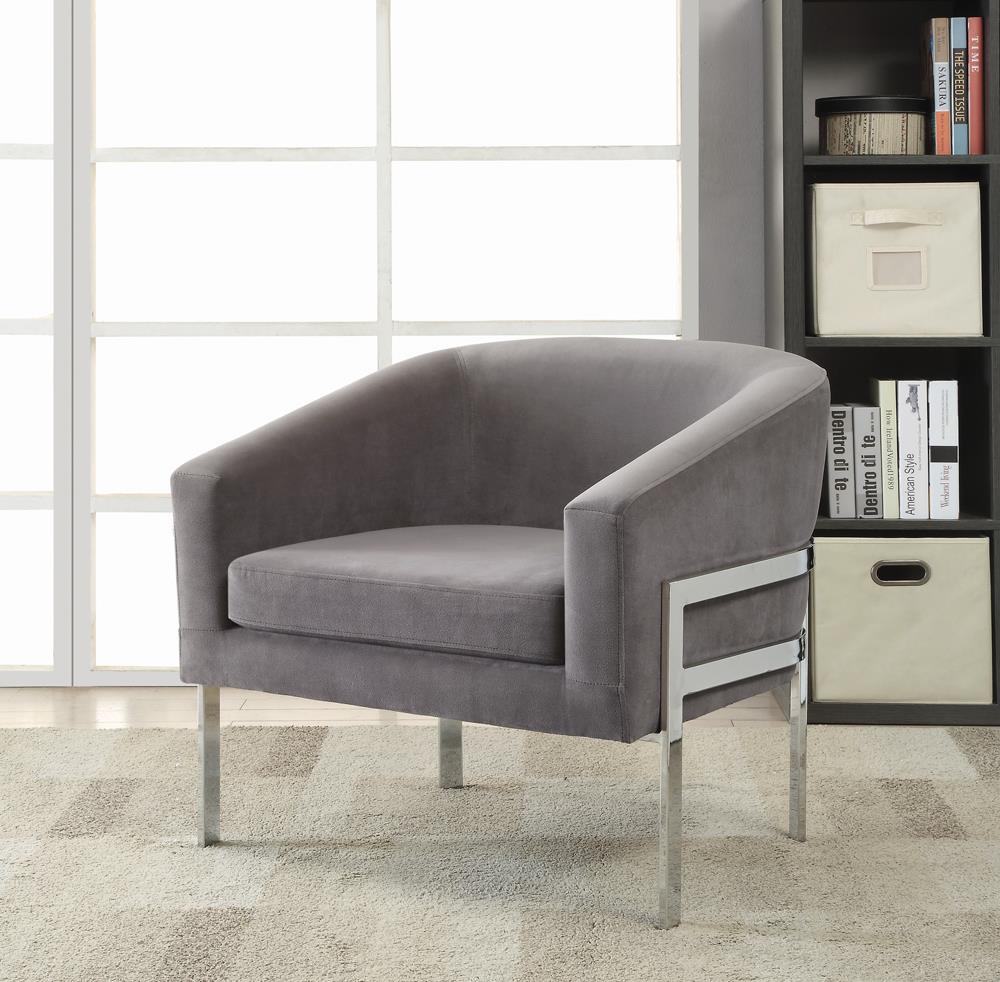 G902531 Contemporary Grey Accent Chair Coaster Z2 Premium