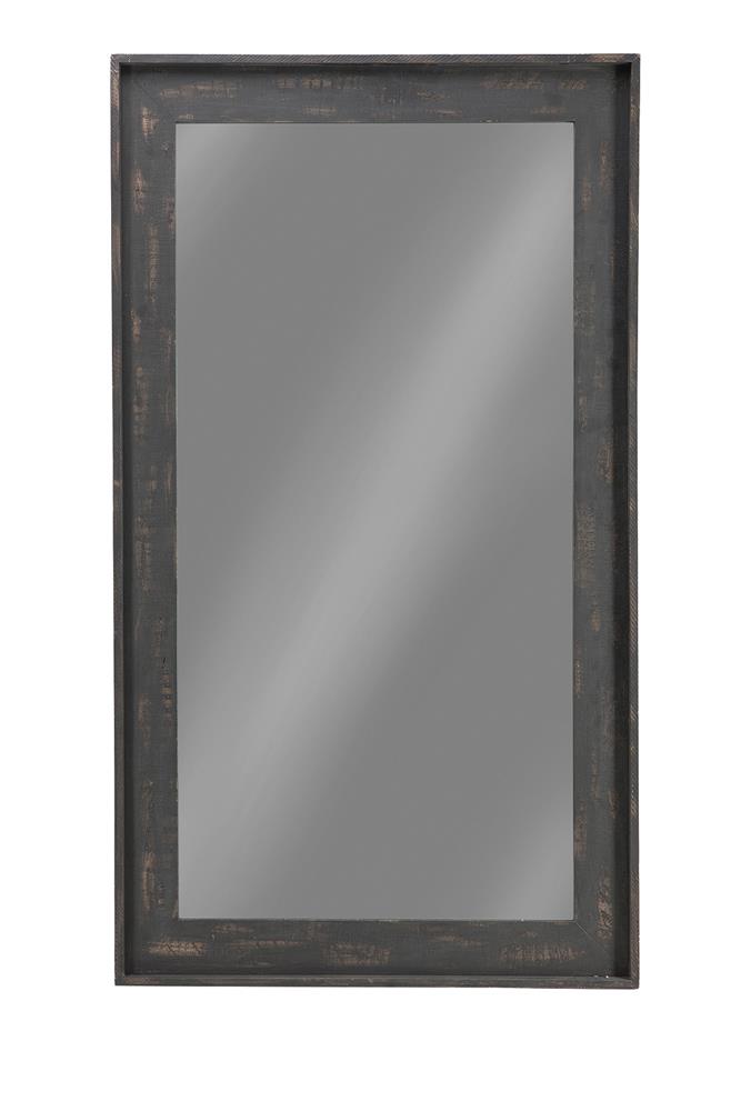 G902767 Distressed Brown Accent Mirror Coaster Z2 Premium