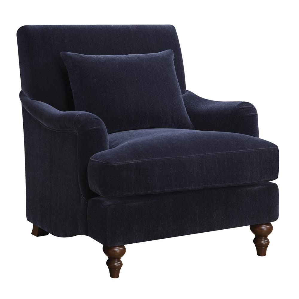 Traditional Midnight Blue Accent Chair Coaster Z2 Premium