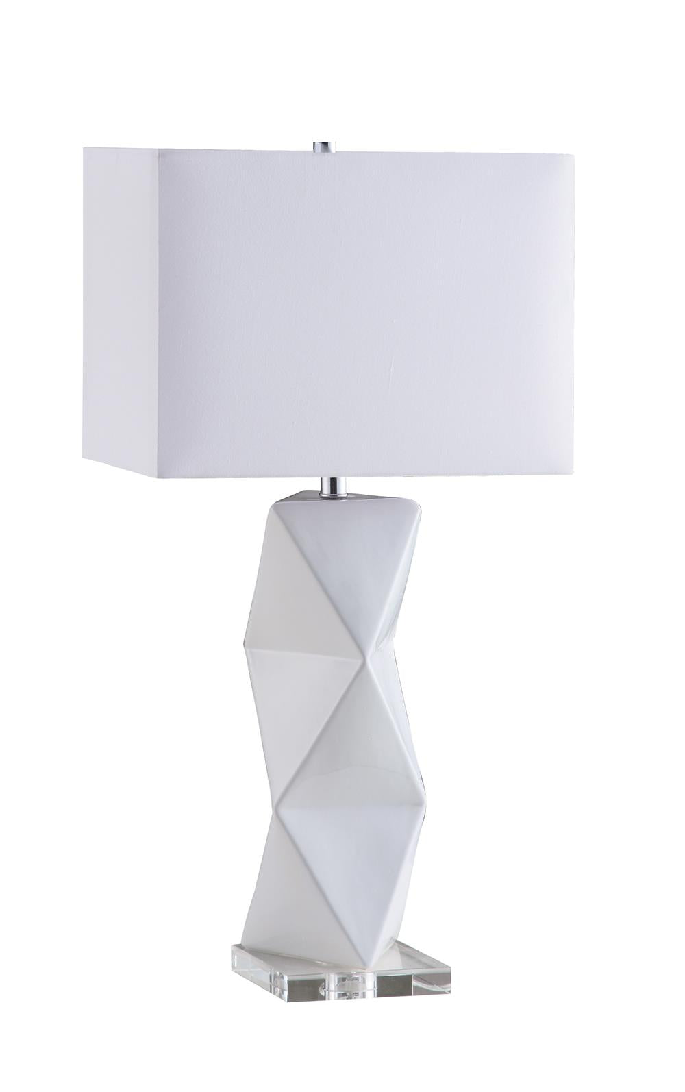 Transitional White Table Lamp Coaster Z2 Premium