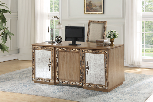 Orianne Antique Gold Desk ACME East