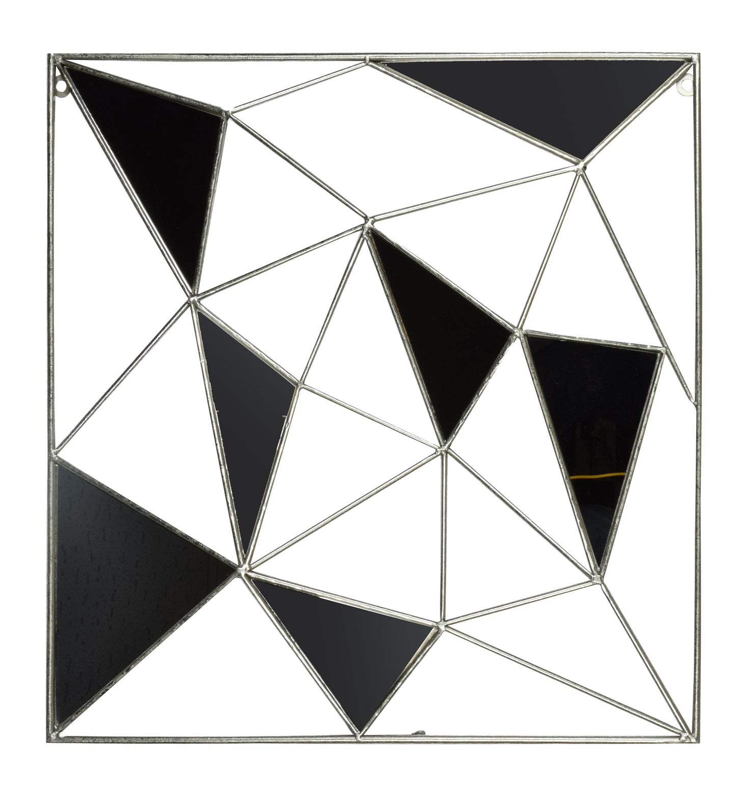 Angled Mirrors - White Classy Art