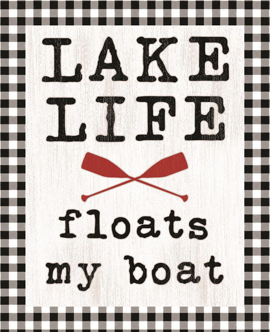 Small - Lake Life By Dogwood Portfolio - White Classy Art