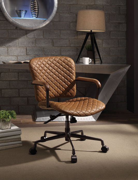 Josi Coffee Top Grain Leather Office Chair ACME East