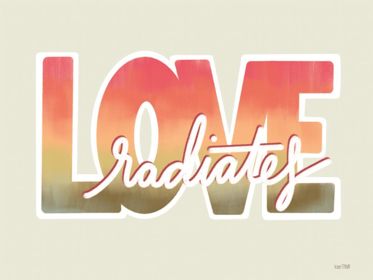 Love Radiates By House Fenway - Beige Classy Art