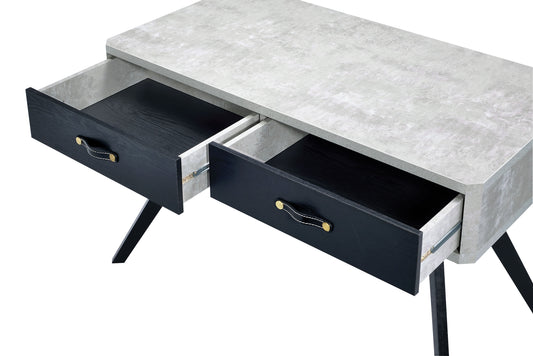 Magna Faux Concrete & Black Desk ACME East