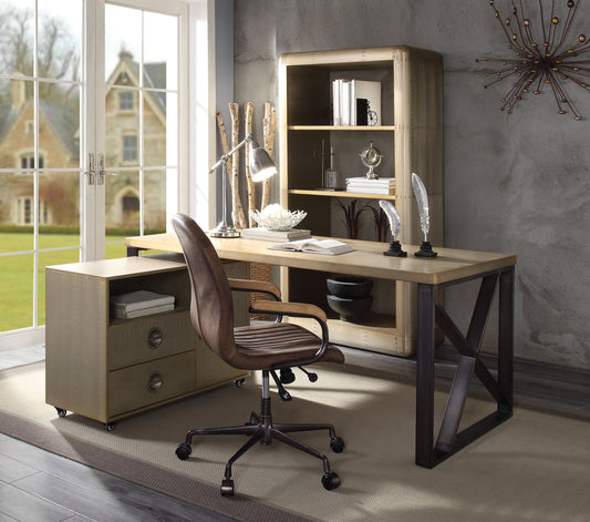 Jennavieve Gold Aluminum Desk ACME East