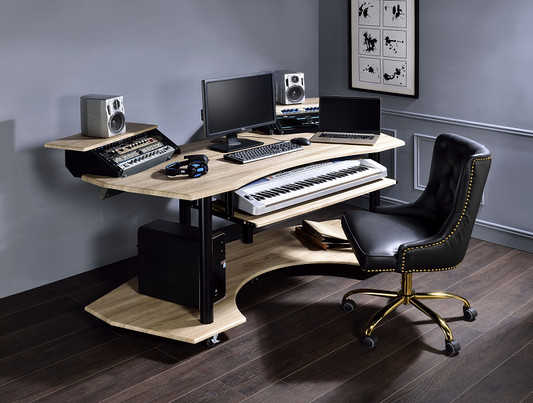 Eleazar Natural Oak Computer Desk ACME East