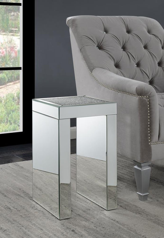 G930207 Contemporary Mirrored Side Table Coaster Z2 Premium