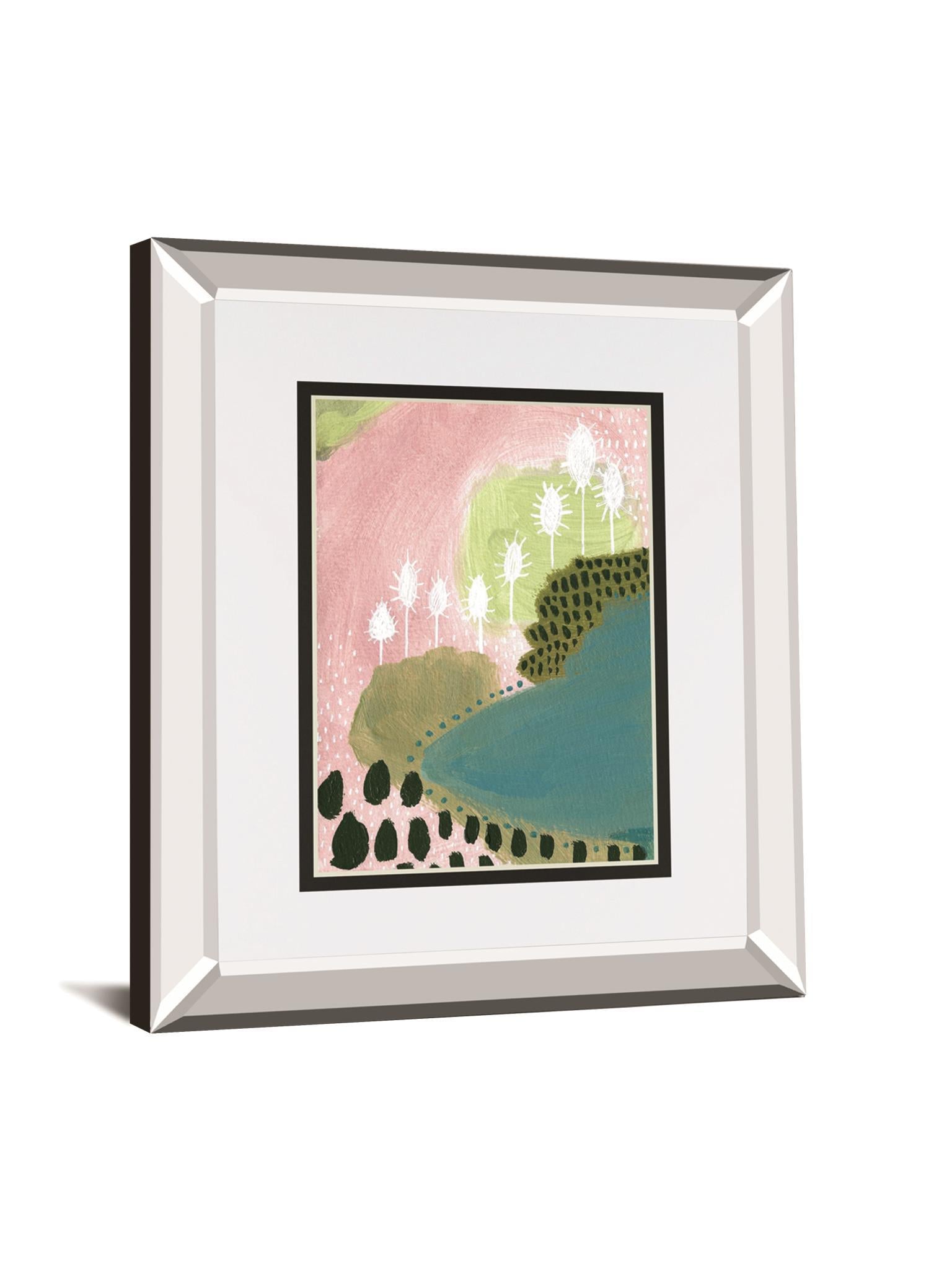 Abundance I By Lynn Mack Mirrored Frame - Pink Classy Art