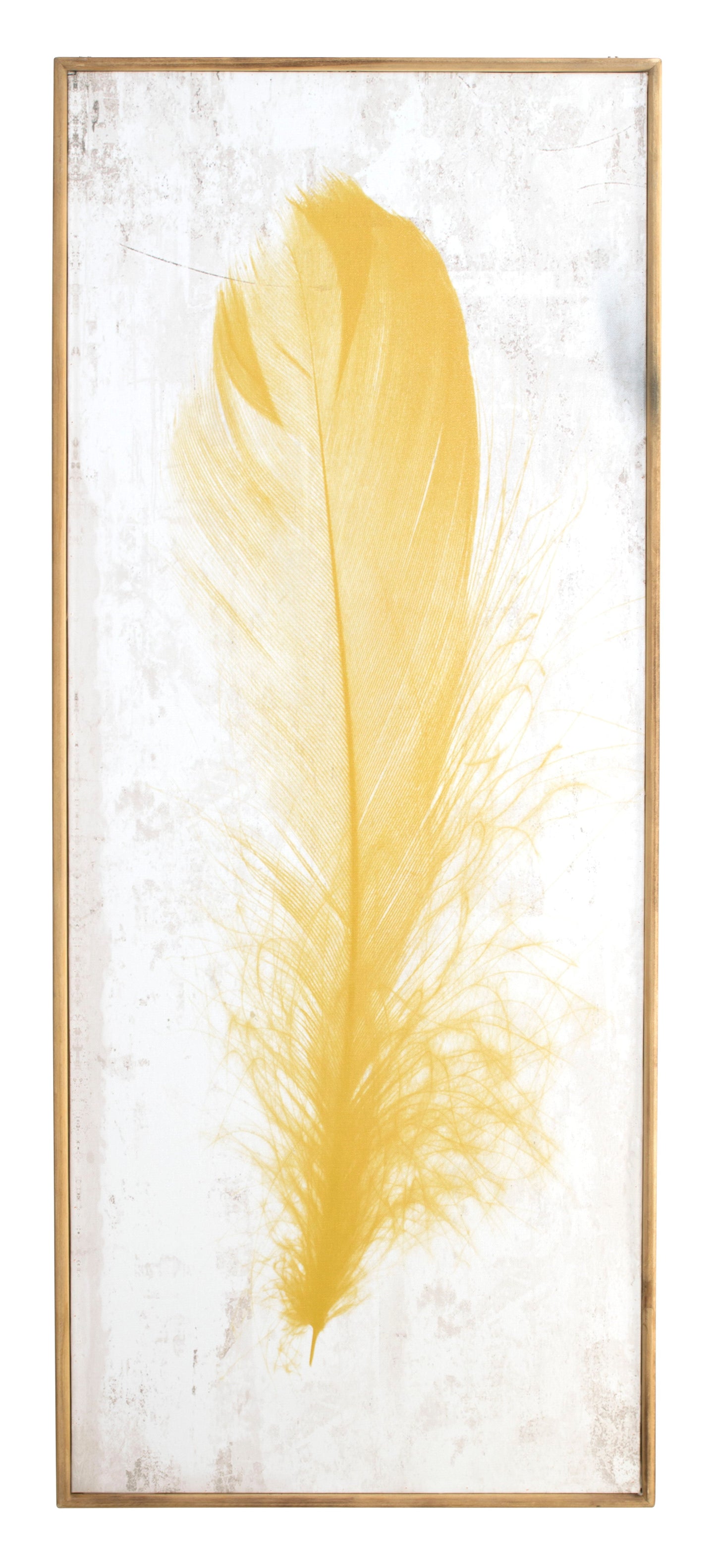 Yellow Feather - Yellow Classy Art