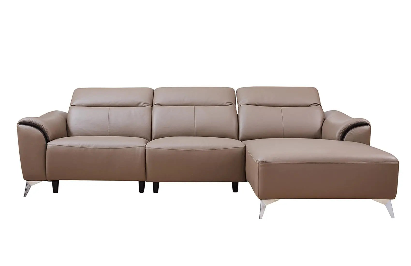 950 Premium Leather Sectional in Brown Color by ESF Furniture ESF Furniture