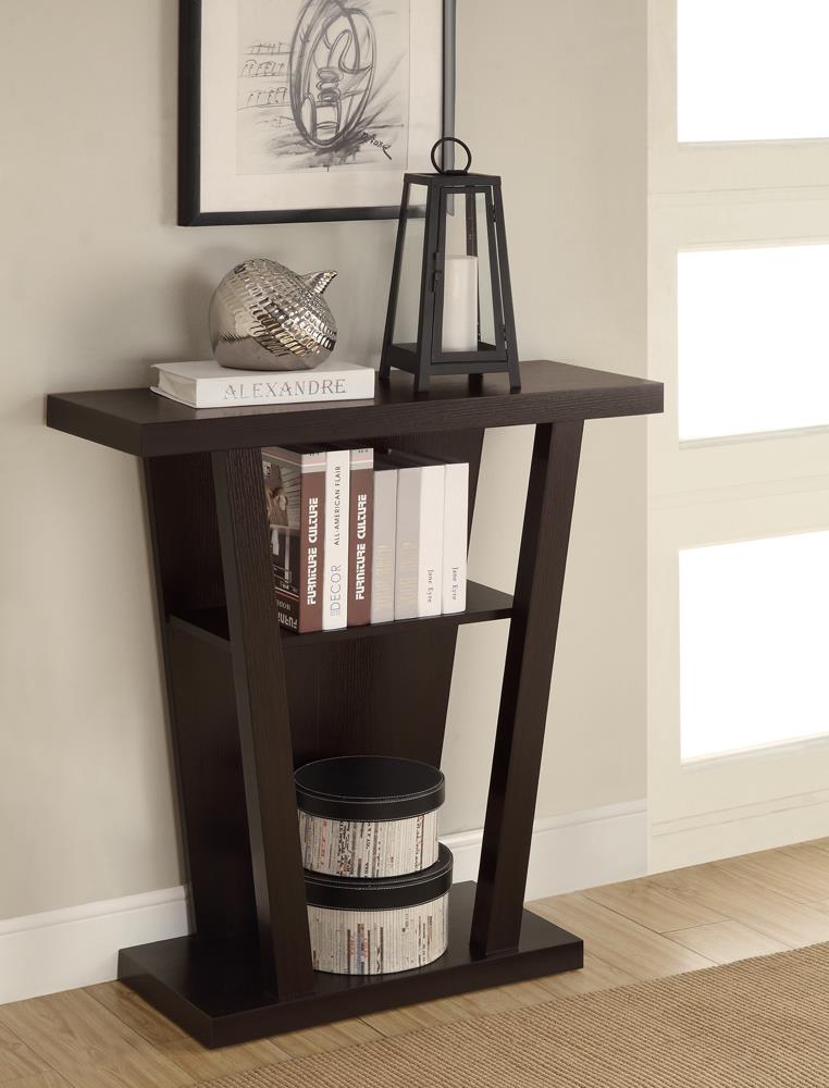 Cappuccino Accent Console Table Coaster Z2 Premium