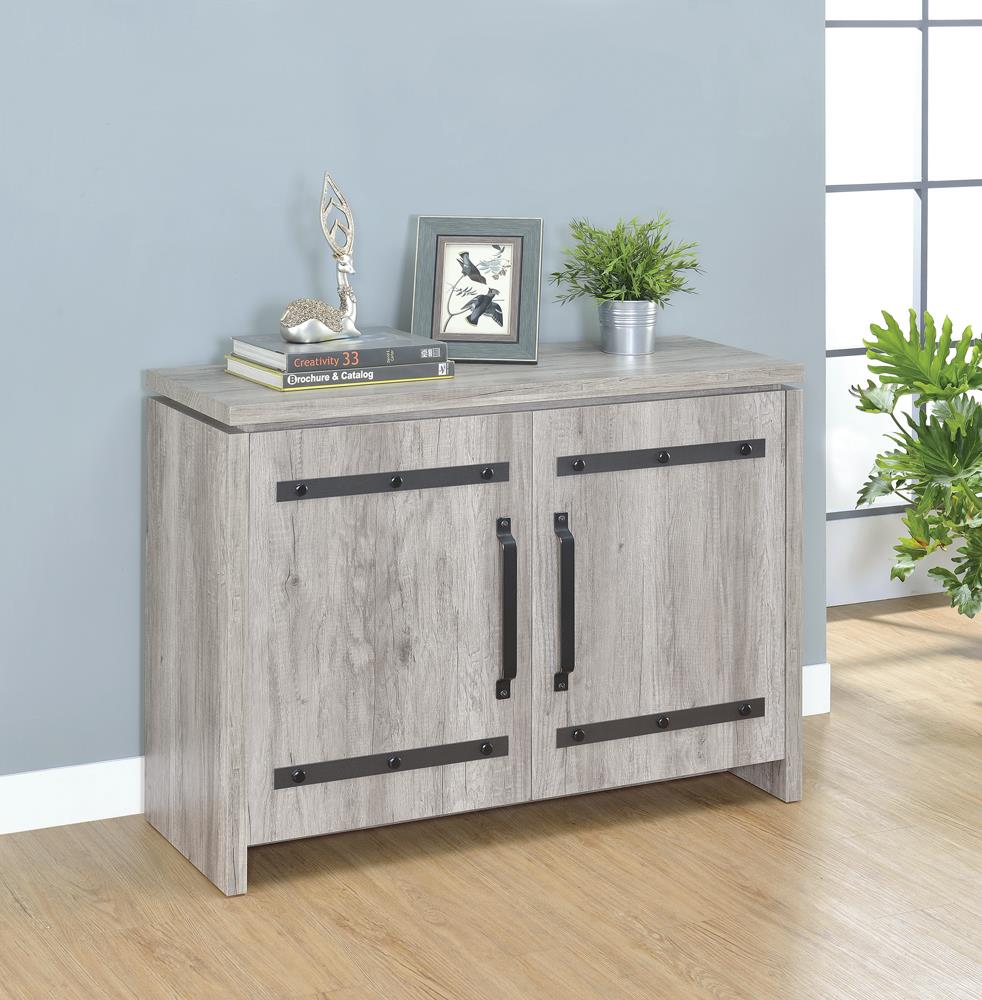 Rustic Grey Accent Cabinet Coaster Z2 Premium