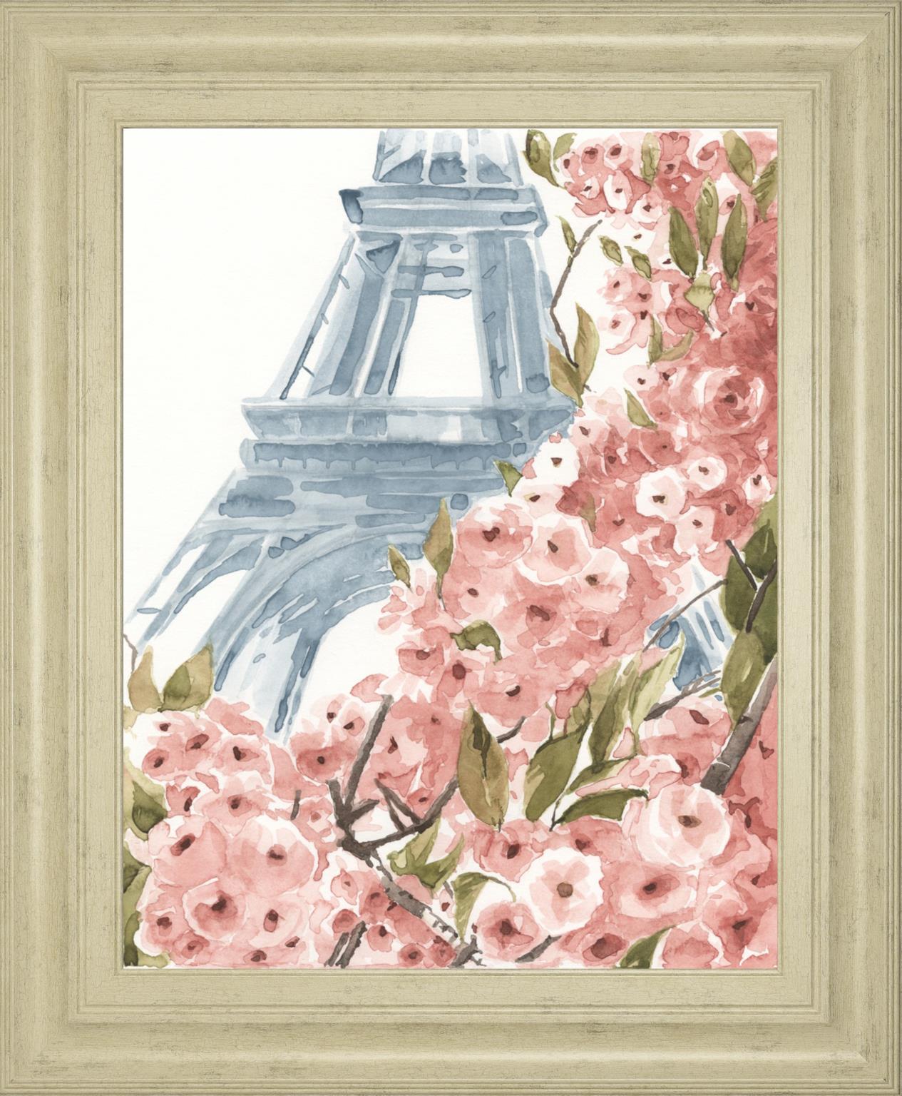 22x26 Paris Cherry Blossoms II By Annie Warren - Pink Classy Art