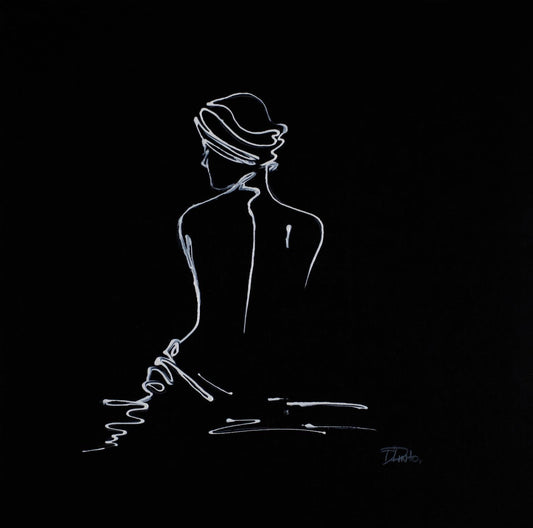 Small - Spa Day Figurative II By Patricia Pinto - Black Classy Art