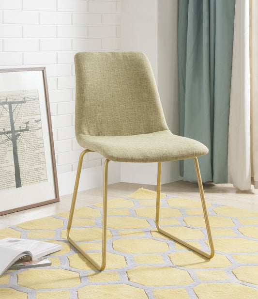 Mimosa Light Green Fabric & Gold Accent Chair ACME East