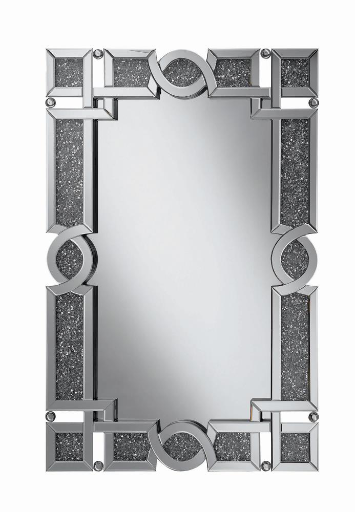 Ornate Silver Wall Mirror Coaster Z2 Premium