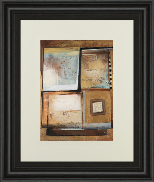 Abstract Il By Patricia Pinto - Framed Print Wall Art - Dark Brown Classy Art