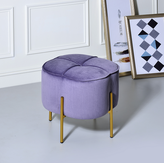 Bergia Lavender Velvet Ottoman ACME East