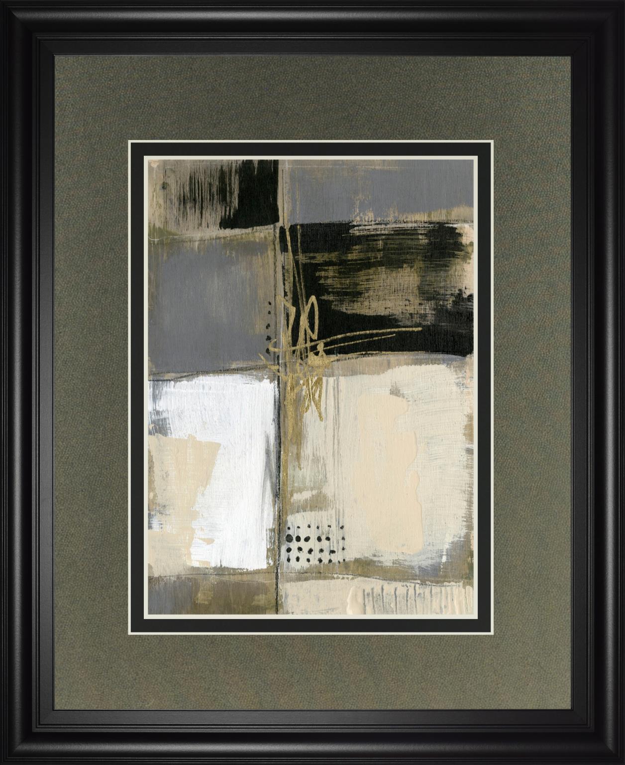 34x40 Neutral Divisions III By Jennifer Goldberger - Dark Gray Classy Art