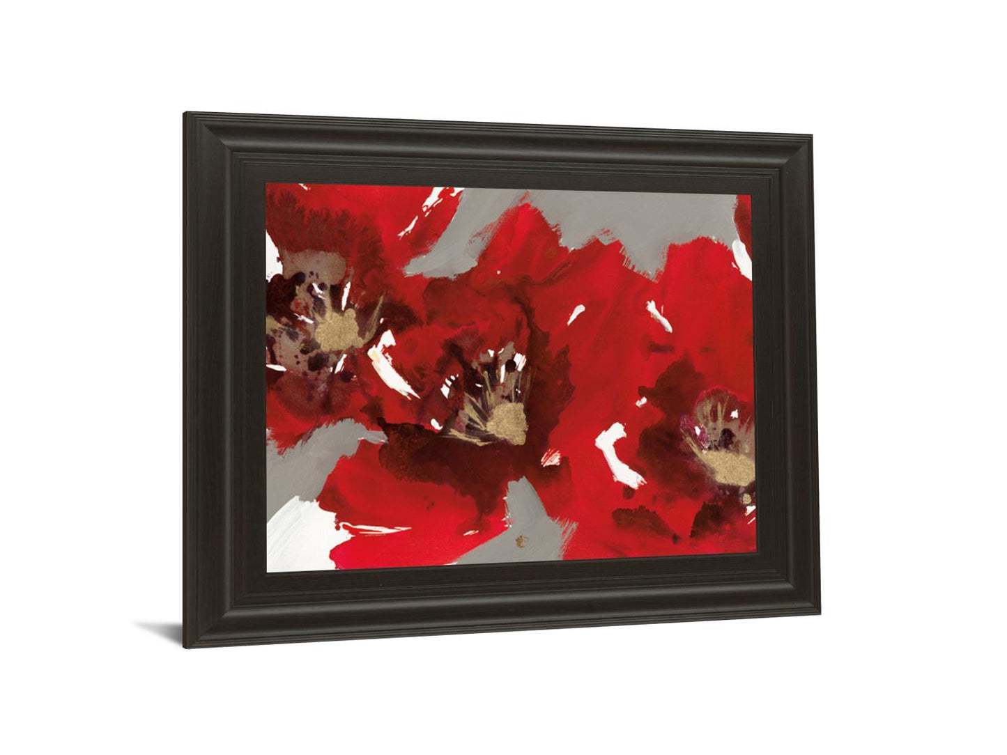 Red Poppy Forest I By N. Barnes - Framed Print Wall Art - Red Classy Art