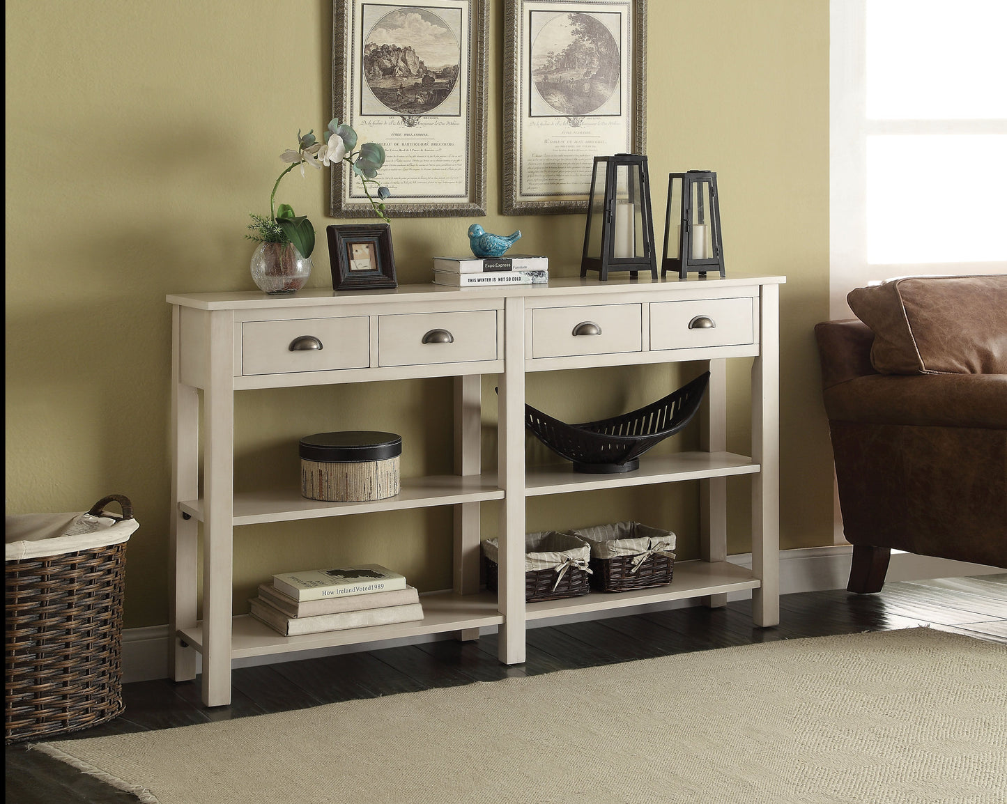 Galileo Cream Console Table ACME East