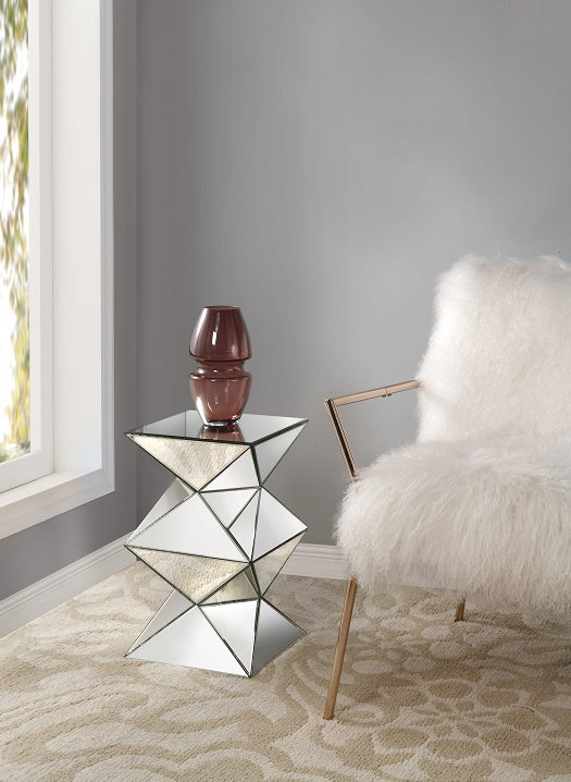 Nyoka Mirrored Pedestal Stand ACME East