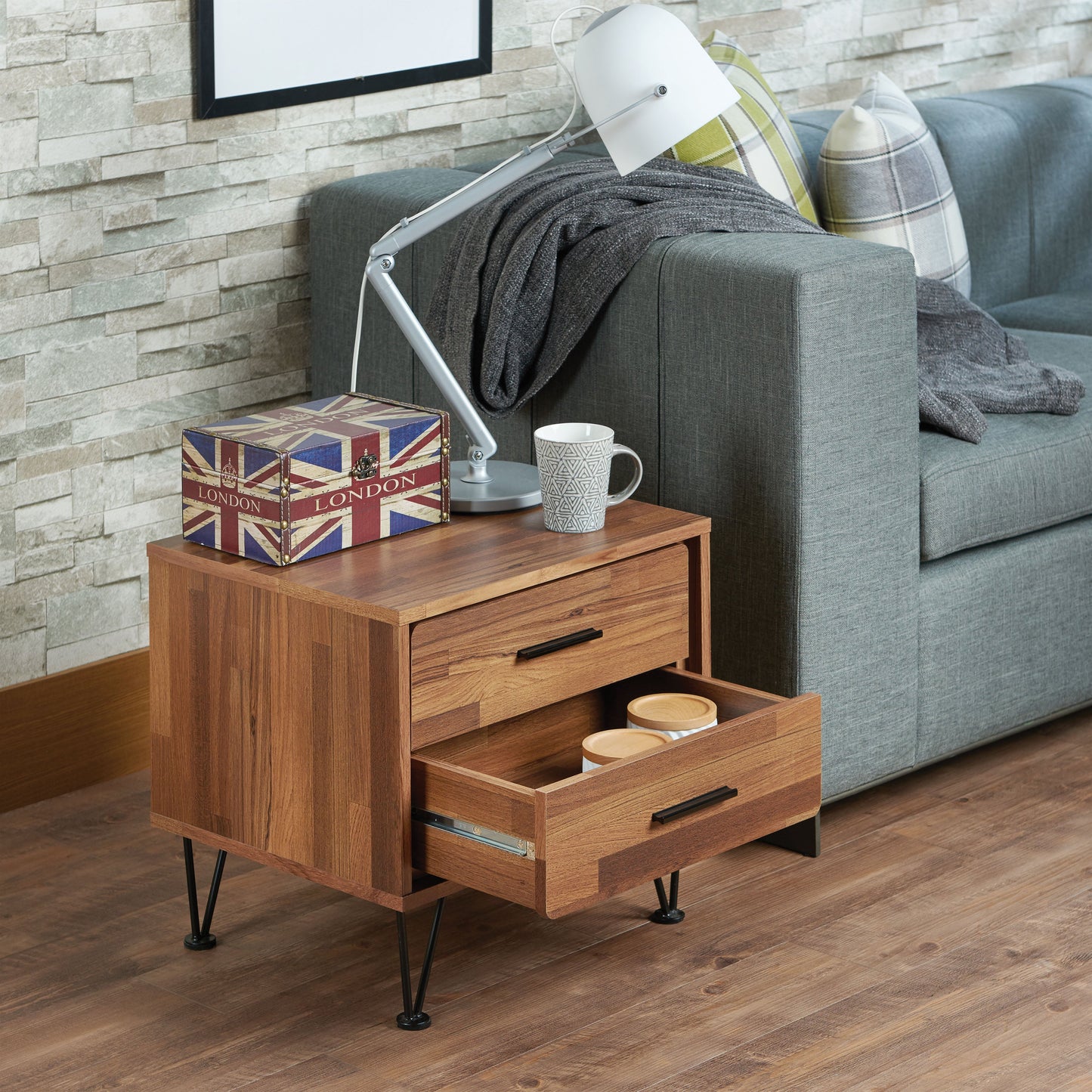 Deoss Walnut Accent Table ACME East