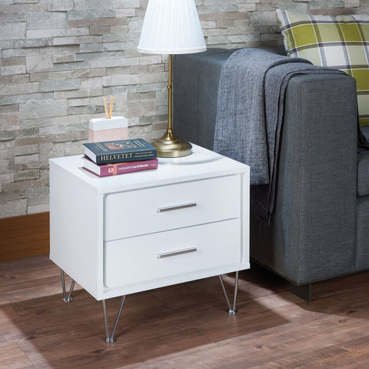 Deoss White Accent Table ACME East