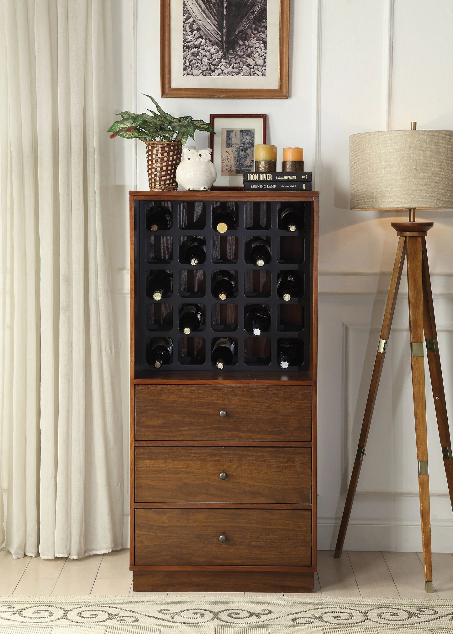 Wiesta Walnut Wine Cabinet ACME East