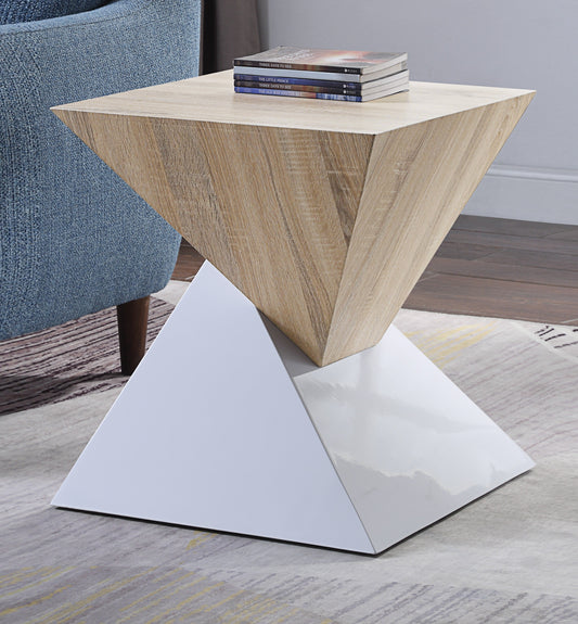 Otith White High Gloss Accent Table ACME East