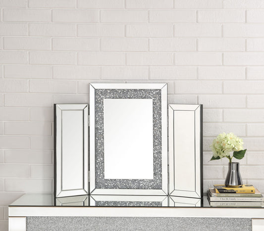 Noralie Mirrored & Faux Diamonds Accent Decor ACME East