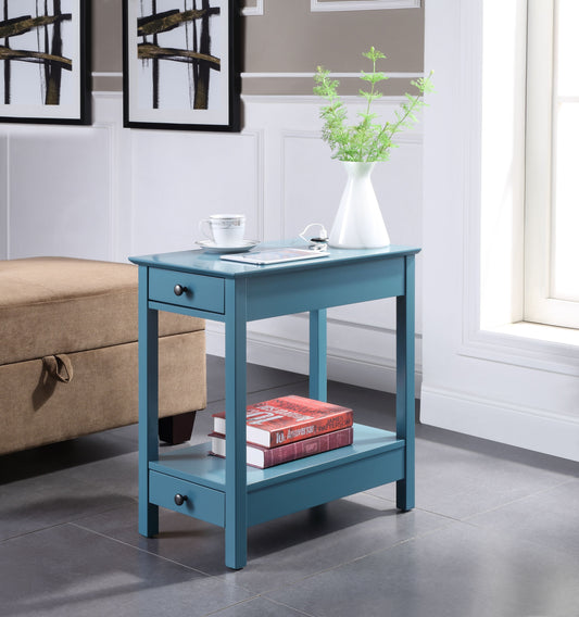 Byzad Teal Side Table (USB Charging Dock) ACME East