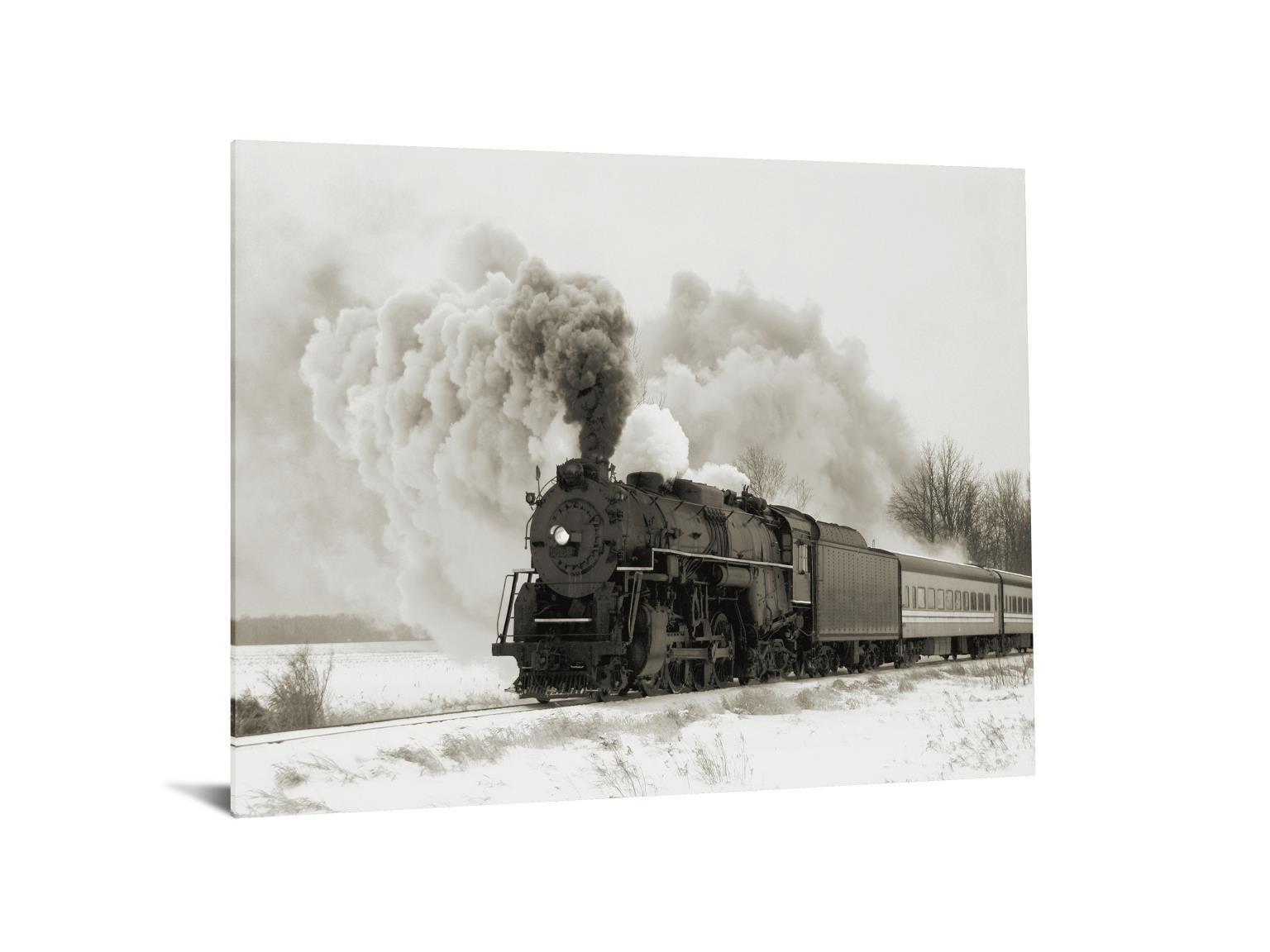 Tempered Glass Plus Foil Train - Gray Classy Art