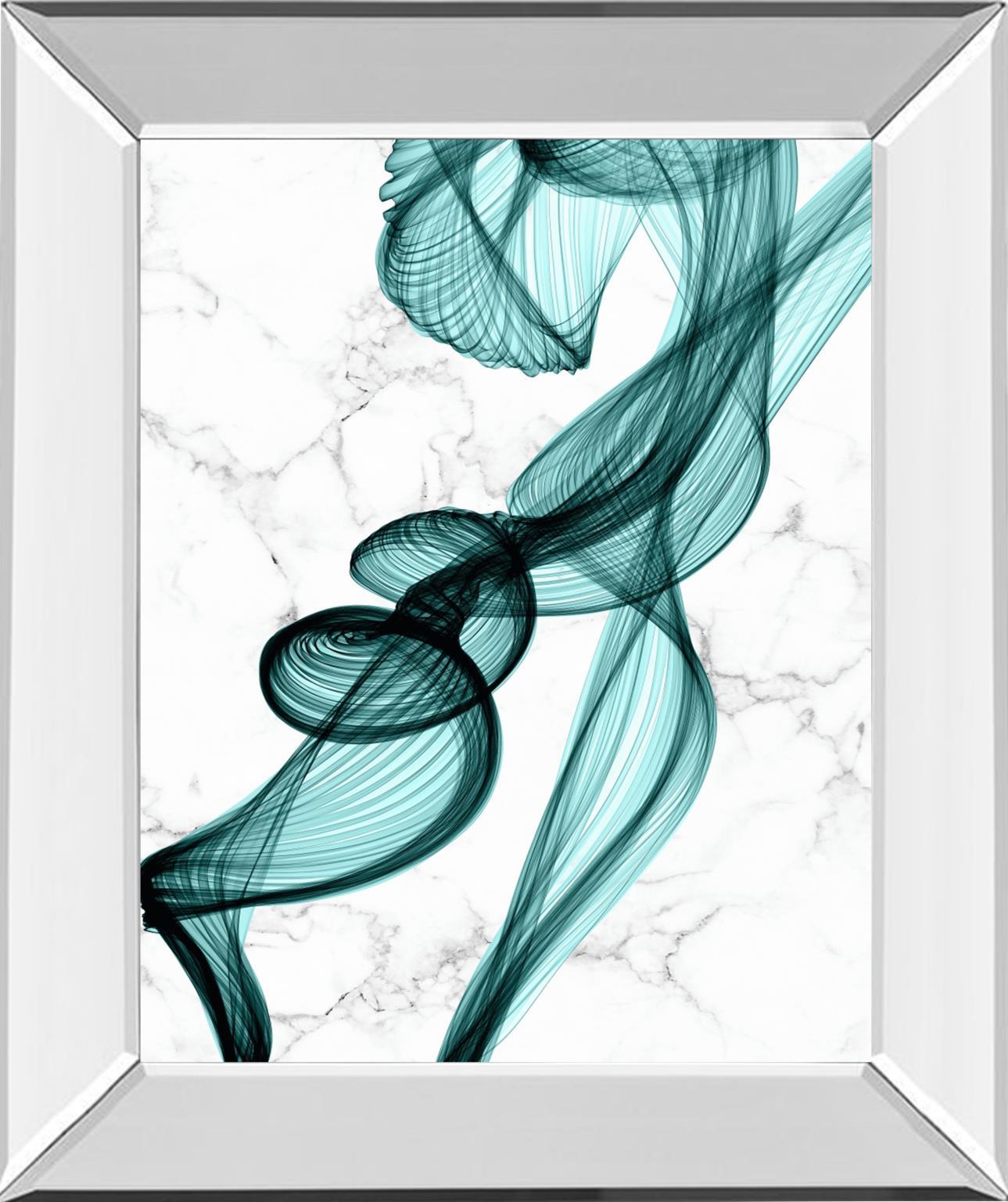 Teal Ribbons II By Irena Orlov - Green Classy Art