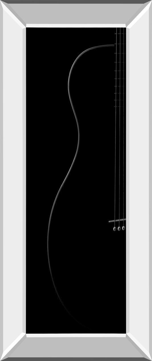 Curves-jonas By 1x - Mirrored Frame Wall Art - Black Classy Art