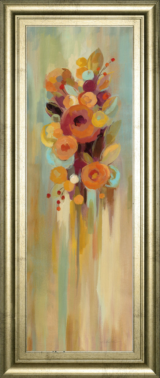 Tall Autumn Flowers I By Silvia Vassileva - Light Brown Classy Art