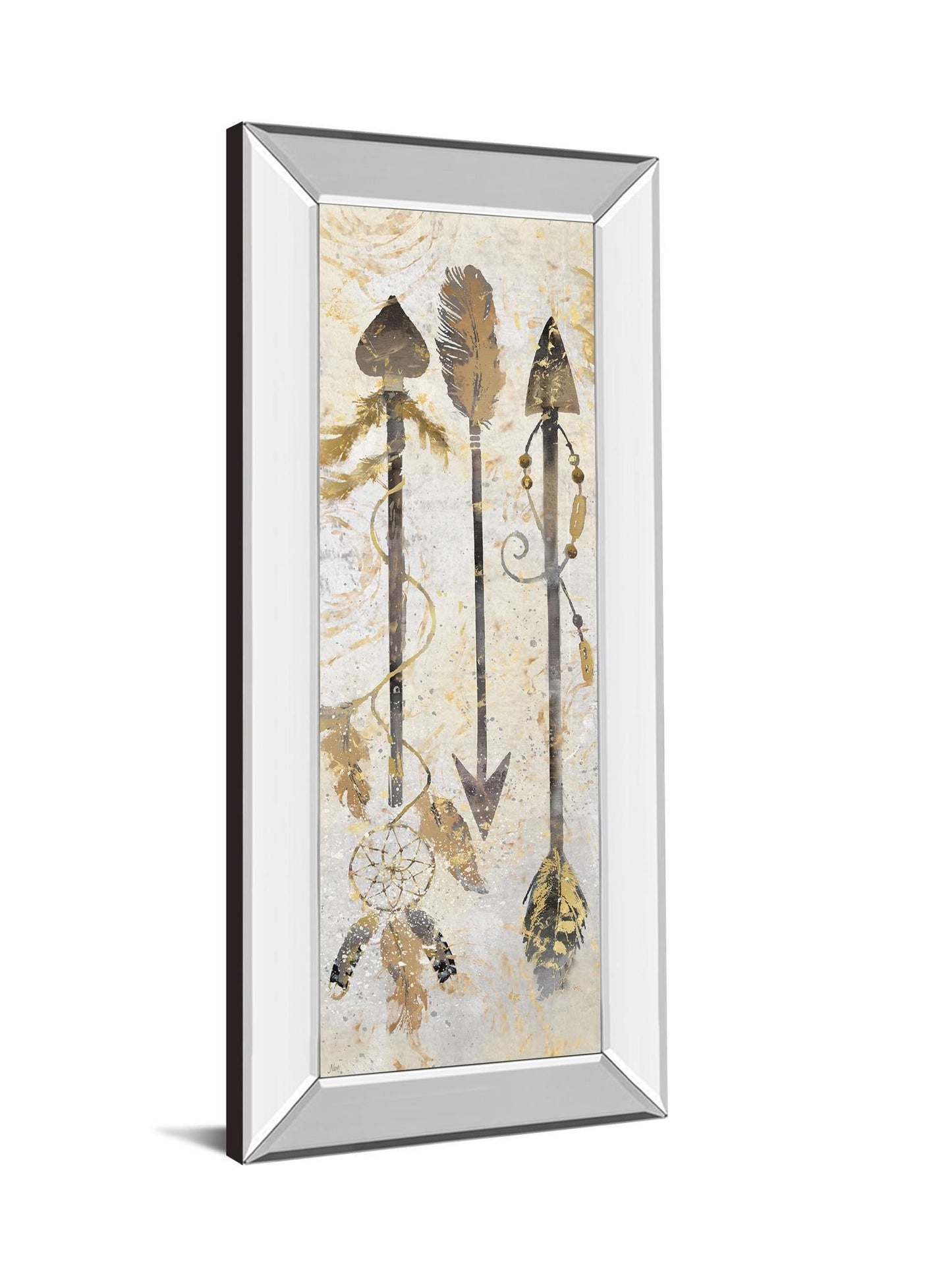 Tribal Arrows By Nan American Indian - Print Wall Art - Gold Classy Art