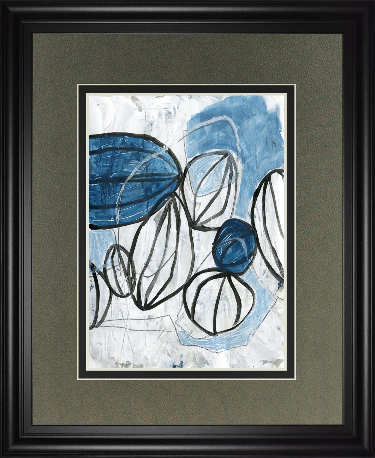 Blue Lanterns II By June Erica Vess - Light Blue Classy Art