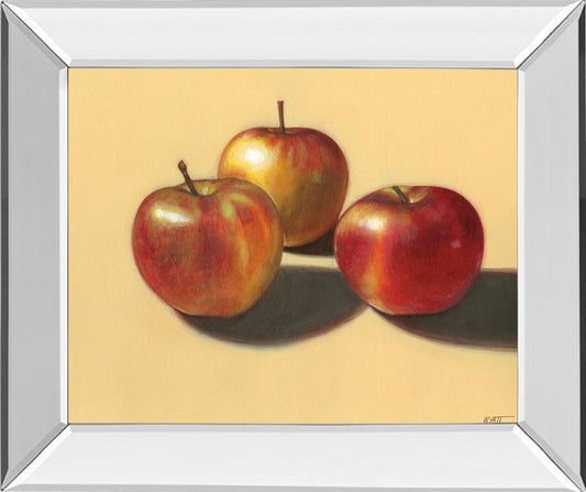 Red Apples - Mirror Framed Print Wall Art - Red Classy Art