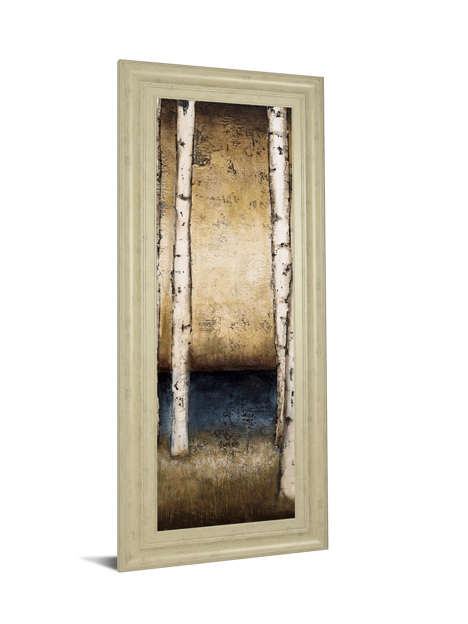 Birch Landing II By St Germain - Framed Print Wall Art - White Classy Art