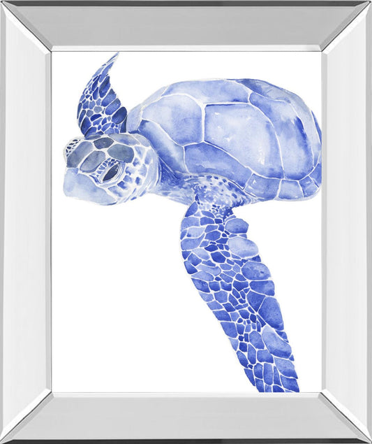 Ultramarine Sea Turtle I By Jennifer Paxton Parker - Blue Classy Art