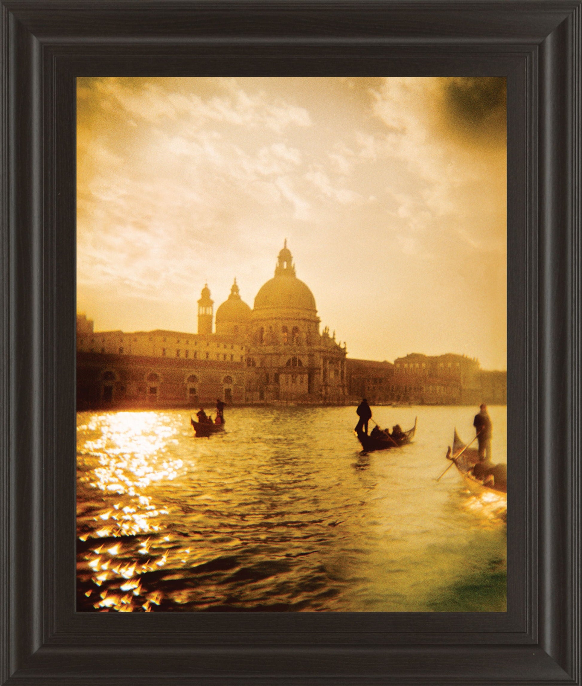 Venezia Sunset I By Thompson - Framed Print Wall Art - Gold Classy Art