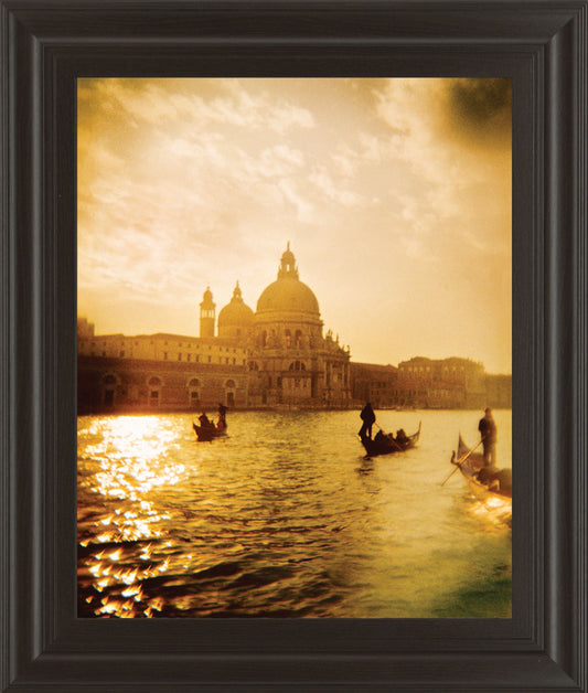 Venezia Sunset I By Thompson - Framed Print Wall Art - Gold Classy Art