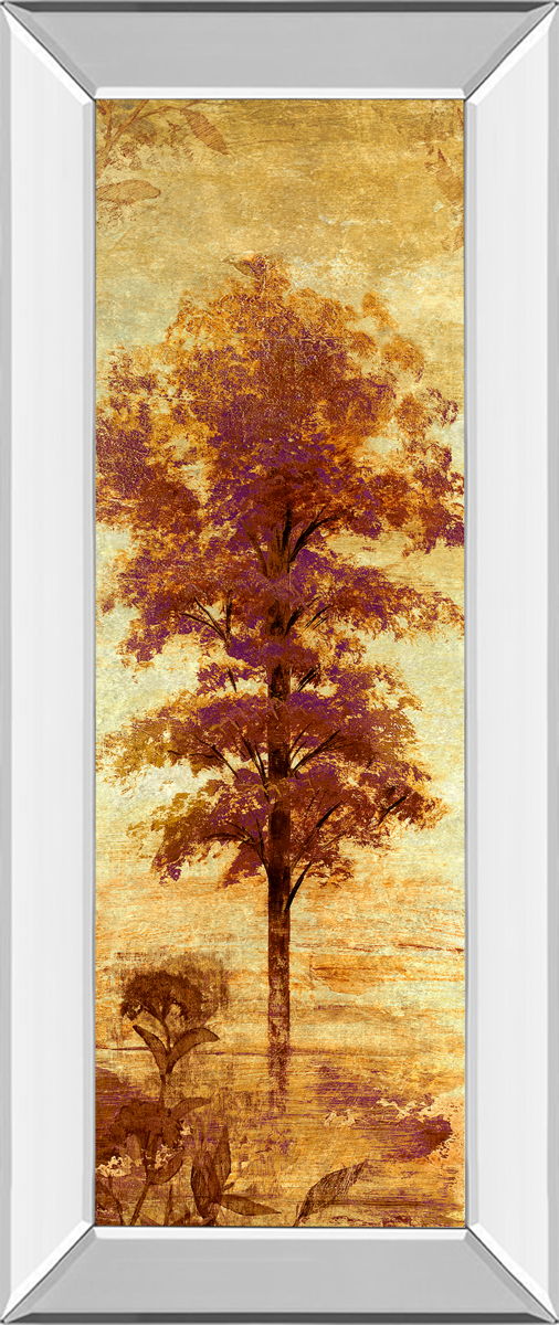 Early Autumn Chill I By Micheal Marcon - Mirror Framed Print Wall Art - Dark Brown Classy Art