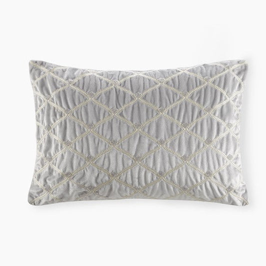 Oblong Decor Pillow Silver Olliix.com