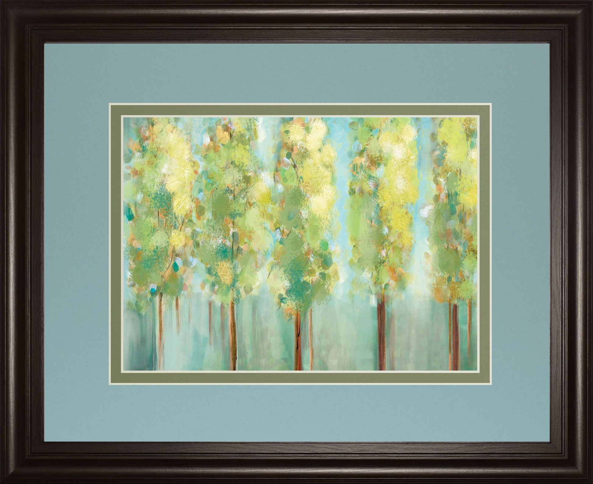 Turnwood By Susan Jill - Framed Print Wall Art - Green Classy Art